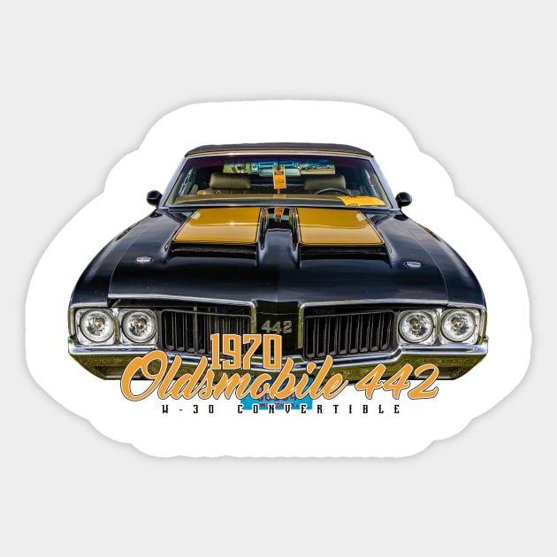 1970 Oldsmobile 442 W-30 Convertible Sticker by Gestalt Imagery